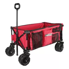 Carrinho Dobravel Wagon Compacto Praia Vermelho