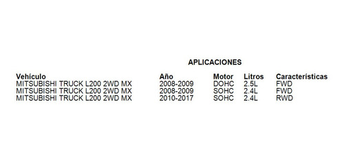 Filtro De Aire L200 4wd Mx 2008 - 2009 2.4l 4wd Gas Foto 4