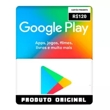 Cartão Brasil Google Play R$120 Reais Envio Flash