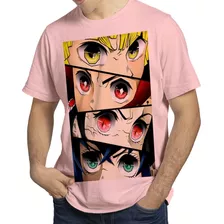 Kit 4 Camisetas Demon Slayer Anime Geek Estampas Diferentes