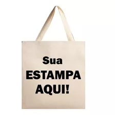 60 Sacolas 38x40 (ecobag) Personalizadas Tecido Algodão Cru