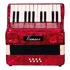 Benson Bac08prd Acordeon Vermelho