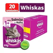 Petisco Sachê Whiskas 20un Para Gatos Adultos Sabor Salmão