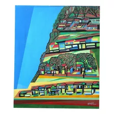 Quadro Acrílico Sobre Tela - 50 × 60 Cm - Favela Babel