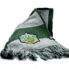 Bufanda Harry Potter Slytherin Rayada Con Escudo Oficial