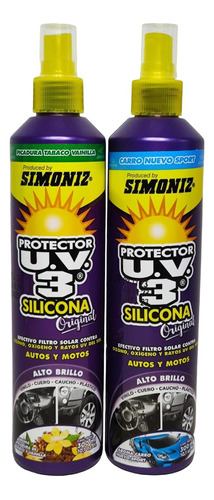 Foto de Silicona Limpia Protege Filtro Uv Carros Motos Aromas Brillo