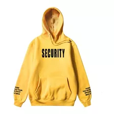 Hoodie Sudadera Amarilla Security Seguridad Justin Purpose