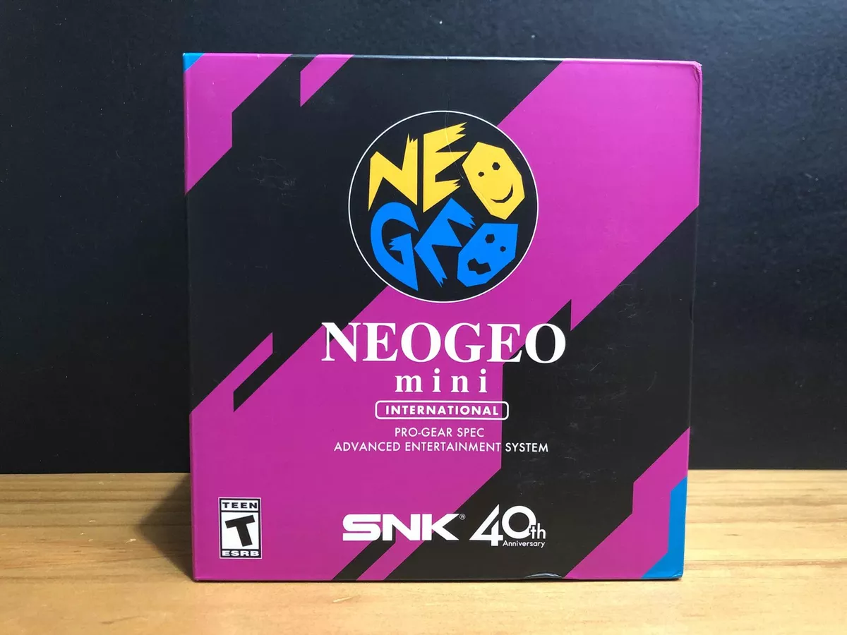 Console Neo Geo Mini International Snk 40th Anniversary Novo