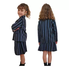 Uniforme Infantil Adulto Blazer Saia Wandinha Addams Escola