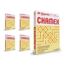 Resma A4 Amarillo Chamex 75 Gr Caja De 5 Unidades (1703352)