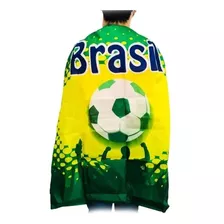 Capa Grande Brasil Copa Do Mundo 90x1,40m Torcedor Torcedora