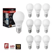 Kit 10 Lâmpadas Bulbo 4,8w Bivolt Branco Frio E27 Avant