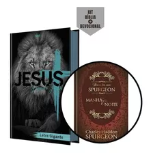 Kit Biblia Leão De Judá Letra Gigante + Devocionais Spurgeon