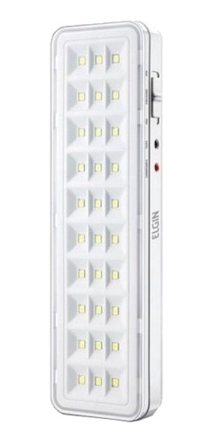 Luminária De Emergência Elgin 48lem30l0000 Led Com Bateria Recarregável 2 W 100v/240v Branca