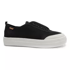 Tênis Slip On Feminino Anacapri Essencial Preto Sola Alta