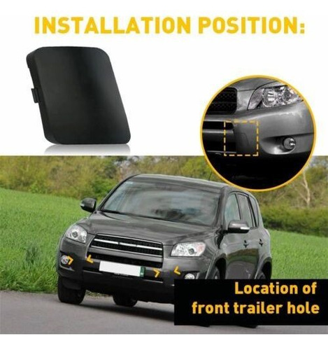 Oxilam Car Auto Front Bumper Tow Hook Cover Cap Black Fit Mb Foto 6