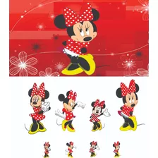 Kit Display Minnie Vermelha (2) 8 Peças + Painel 2x1,50 (16)