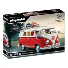 Playmobil Volkswagen T1 Camping Bus Kombi 74 Peças Sunny