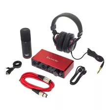 Kit Focusrite 2i2 Studio Pack Interfaz Micrófono Audífonos 