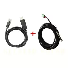 Cabo De Comunicação Usb Epever + Cabo Sensor Temperatura