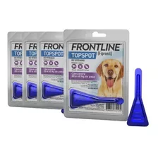 Combo 4 Frontline Topspot Antipulgas E Carrapatos 20 A 40 Kg