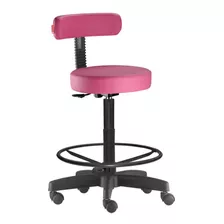 Cadeira Mocho Alto Podologo Pink