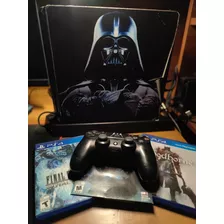 Ps4 Slim 500 Gb + 1 Control + 3 Juegos + Cargador Vertical