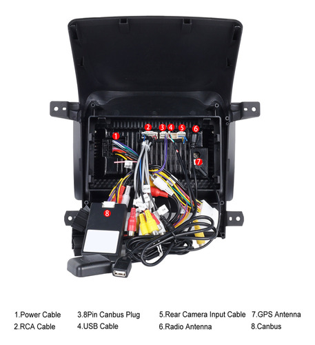 Radio De Coche De 9 Pulgadas Para Chevrolet Captiva 2009-201 Foto 8