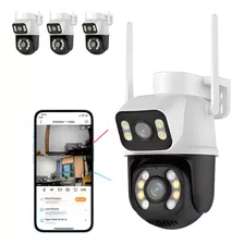 Kit 4 Câmeras Segurança A28b Wi-fi Smart Camera Dupla Icsee