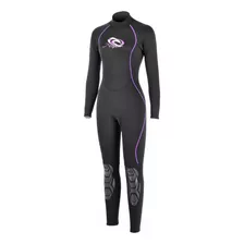 Wetsuit Aropec Neoprene Negro/morado 3 Mm, Tallas S-m-l