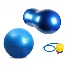 1 Bola Feijão E 1 Bola De Pilates 55cm Pilates Yoga + Bombas