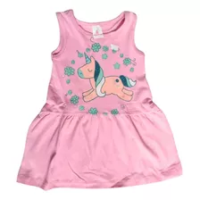 Vestido Infantil Bebe Unicornio Menina Envio Imediato