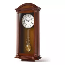 Reloj De Pared Con Péndulo, Silencioso Reloj De Madera Dec.