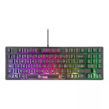 Teclado Tkl Gamer Getttech, Iluminación Rgb, Gpk-esmwr-g2