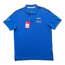 Camiseta Tipo Polo Helly Hansen Hombre Talla L F032 Azul