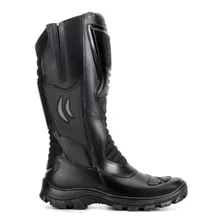 Bota Militar Coturno Motociclista Em Couro 4046