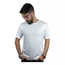 Camiseta Masculina Feminina Branca Para Sublimação Malha Dry