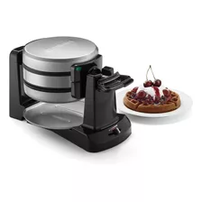 Máquina De Waffles De Aço Rotativa Dupla Cuisinart Waf-f40