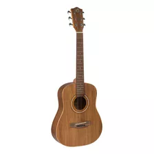 Guitarra Acústica Bamboo Ga34 Baby Koa Viaje Con Funda Color Natural Material Del Diapasón Nogal Orientación De La Mano Diestro