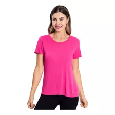 Blusa Feminina Básica Visco Tricot Rovitex Rosa