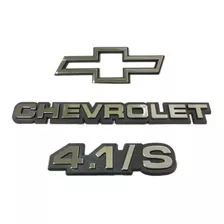 Kit Emblema Chevrolet 4.1/s + Gravata 88/90 Opala Diplomata