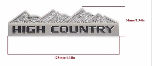 2 Emblemas Hight Country Chevrolet  Foto 4