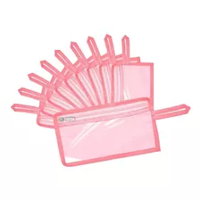 Lapicera Para Niño Estuche Lapicera Transparente (10 Piezas) Color Rosa