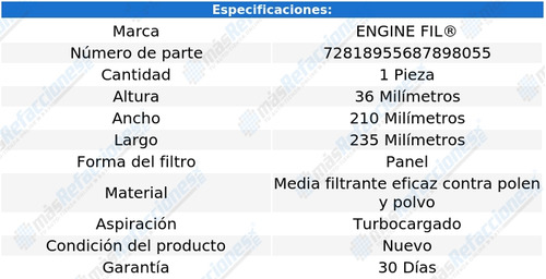 Filtro Para Cabina Para Volvo C30 De 2007 A 2013 Engine Fil Foto 2