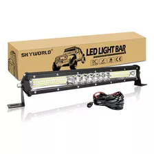 Skyworld Barra De Luz Led De 15 Pulgadas 144 W Doble Fila 7d