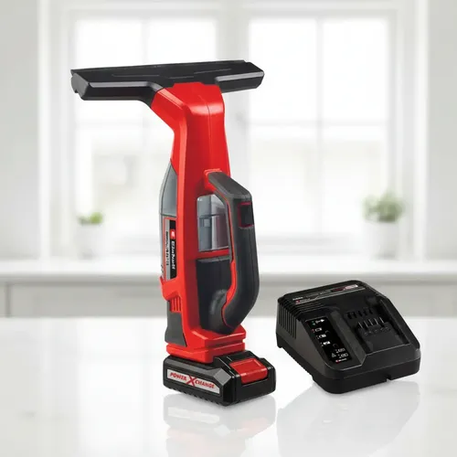 Kit Einhell: Limpiador De Vidrios Inalámbrico Brillianto + Cargador Y Batería 18v 2.5ah Litio