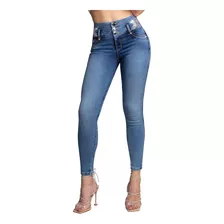 Pantalón Mezclilla Mujer Seven Súper Skinny Push Up Dama