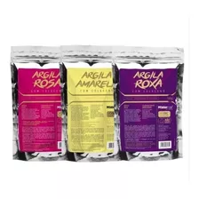 Kit Argila Rs + Argila Roxa + Argila Am - Mister Hair-500g
