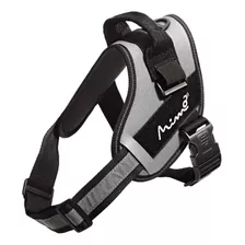 Peitoral Pet Reflexivo Cross Harness Cinza Tamanho M Mimo