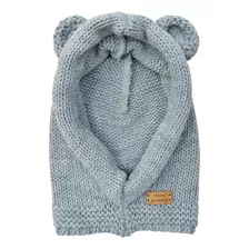 Gorro Osito Mini Anima Tejido Invierno Bebe Kids Gris